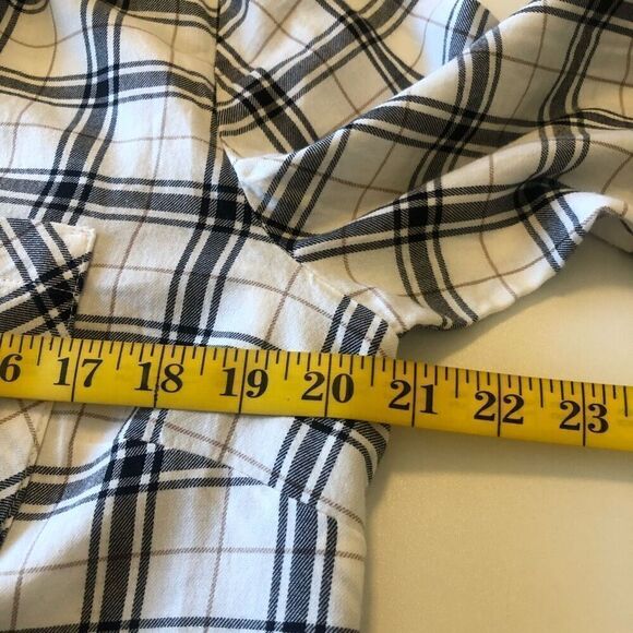 J. Jill Windowpane Plaid Lagenlook Top Size M - Picture 10 of 14